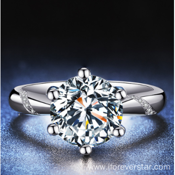 New arrived white gold Moissanite Engagement diamond Ring